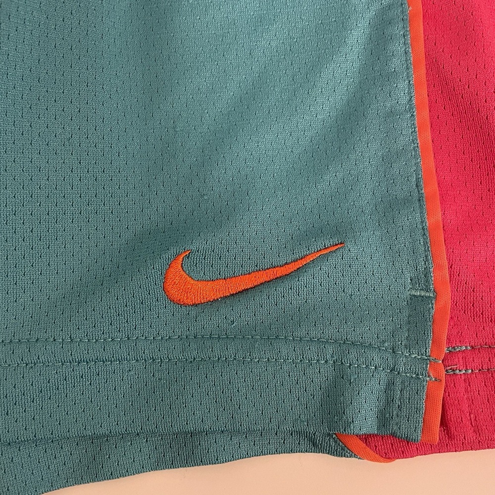 Nike Dri-Fit Women's Running Shorts‎ Sz M Magenta Pink and Aqua/Blue green - Picture 4 of 6